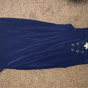 Michael Kors Navy Dress with Gold Grommets